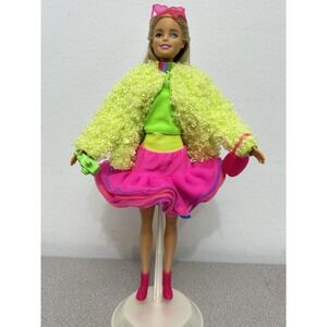 Barbie Outfit, Lime Green Jacket With Colorful Tutu Skirt, Top And More, NO DOLL